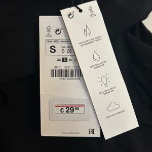 Zara Ruched Mini Skirt Black